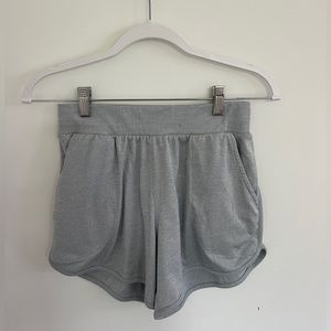 Nike Fri-fit women’s athletic shorts size small grey stripe